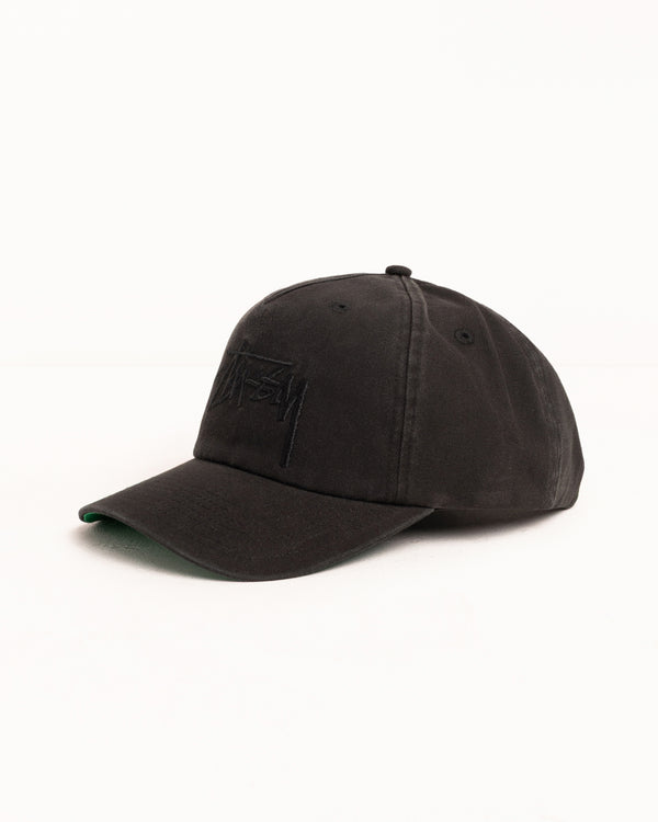 Stüssy MID-DEPTH BIG STOCK SNAPBACK Black