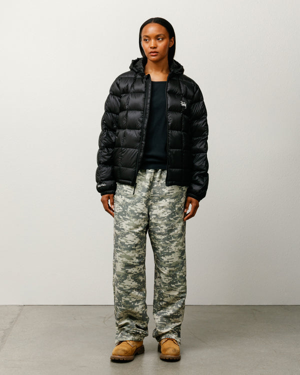 Stüssy MIDWEIGHT HOODED PUFFER Black