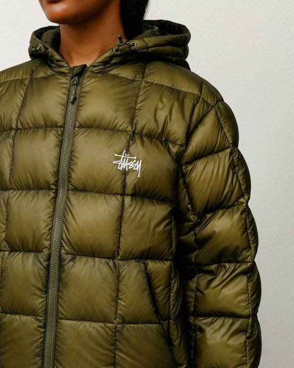 Stüssy MIDWEIGHT HOODED PUFFER Olive