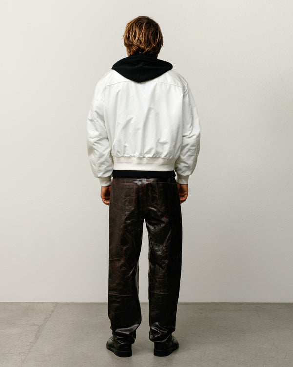 Stüssy NEW CLASSIC PANT LEATHER Dark Brown