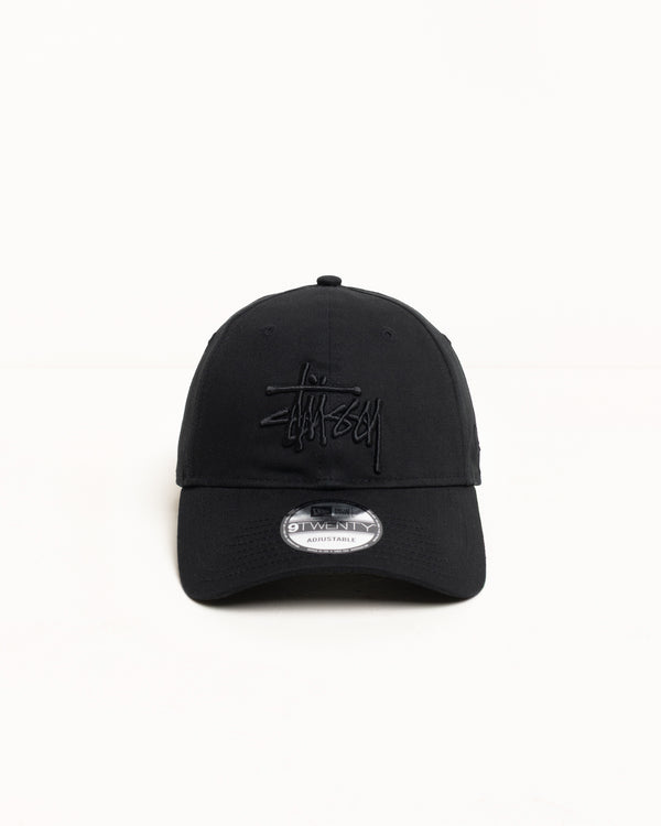 stüssy NEW ERA 9TWENTY BASIC STRAPBACK Onyx
