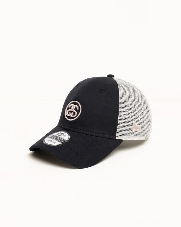 Stüssy NEW ERA 9TWENTY SS LINK TRUCKER Night Black