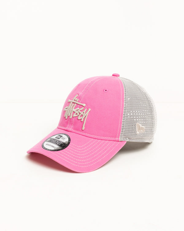 Stüssy NEW ERA 9TWENTY WASHED BASIC TRUCKER Pink