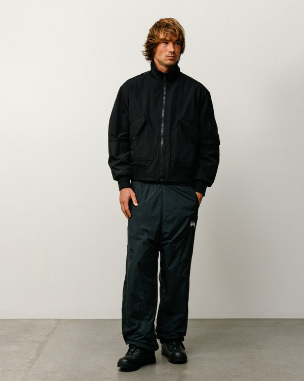 stüssy NYLON TRACK PANT Black