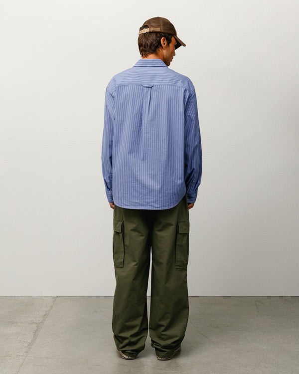 Stüssy OXFORD SHIRT Blue Stripe