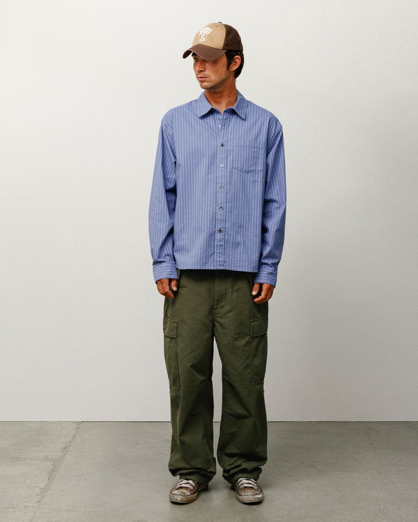 stüssy OXFORD SHIRT Blue Stripe