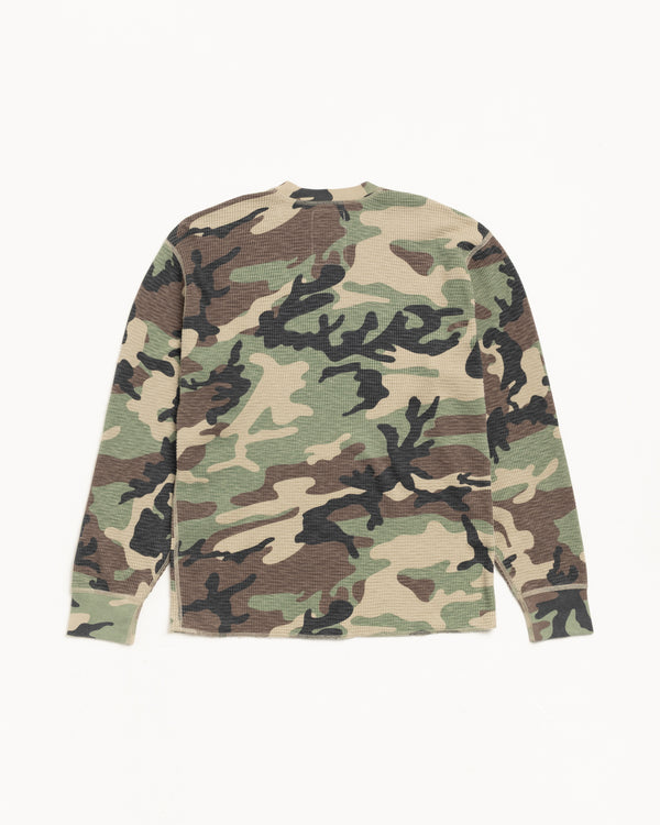 Stüssy PIGMENT DYED LS THERMAL Camo