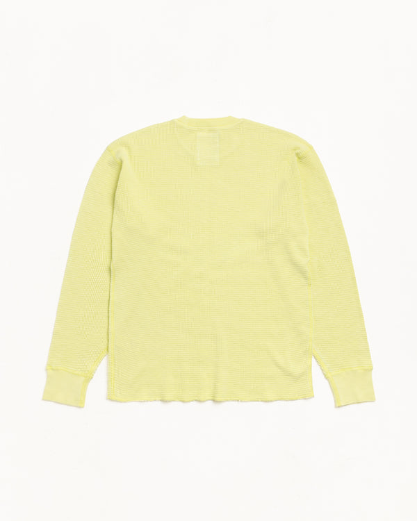 Stüssy PIGMENT DYED LS THERMAL Lime