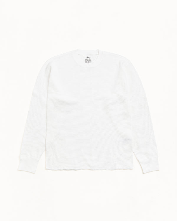 stüssy PIGMENT DYED LS THERMAL White