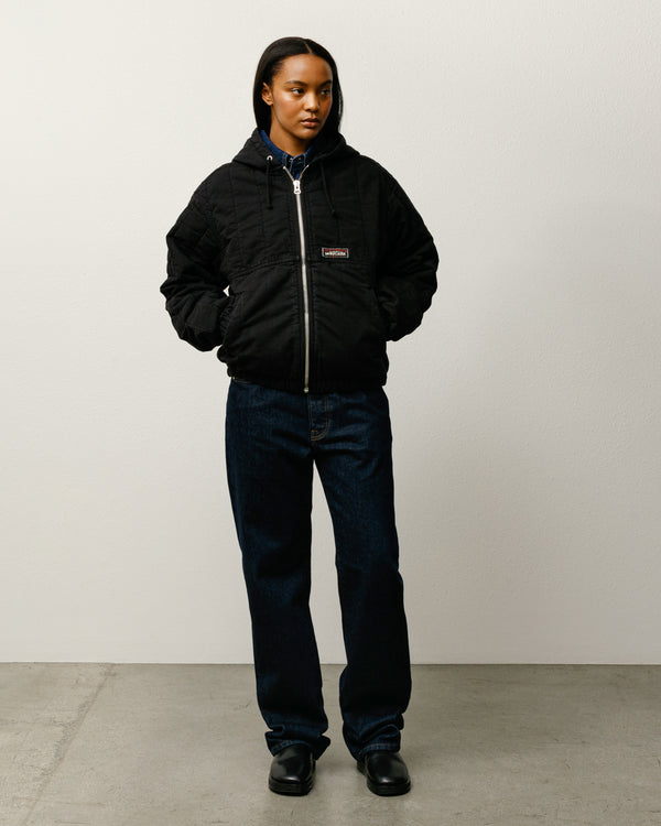 Stüssy QUILTED CANVAS WORK JACKET Black