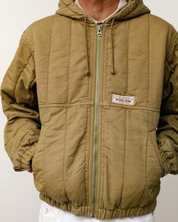 Stüssy QUILTED CANVAS WORK JACKET Olive
