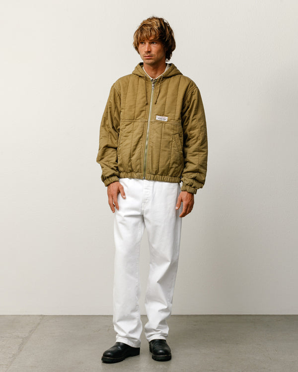 stüssy QUILTED CANVAS WORK JACKET Olive