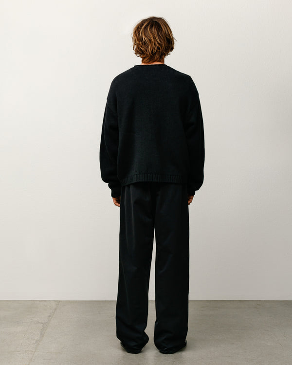 Stüssy ROLL V NECK SWEATER Black