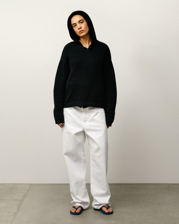Stüssy ROLL V NECK SWEATER Black