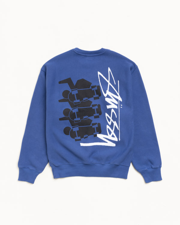 Stüssy SKATE STACK CREW Indigo