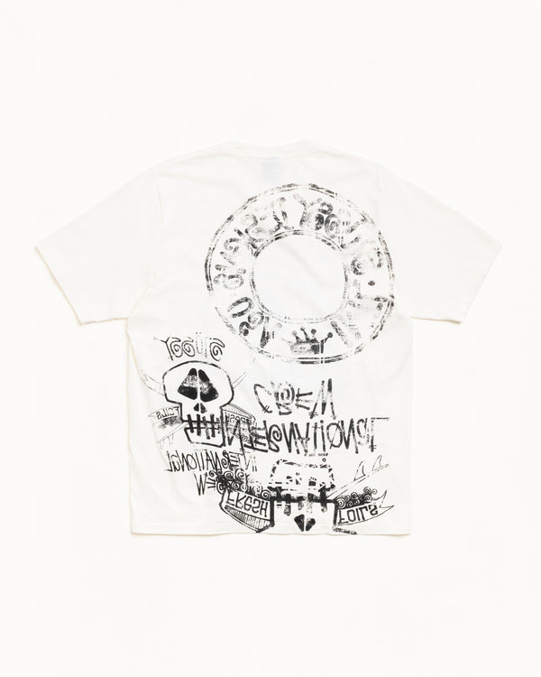 Stüssy SKULLS TEE PIGMENT DYED Natural