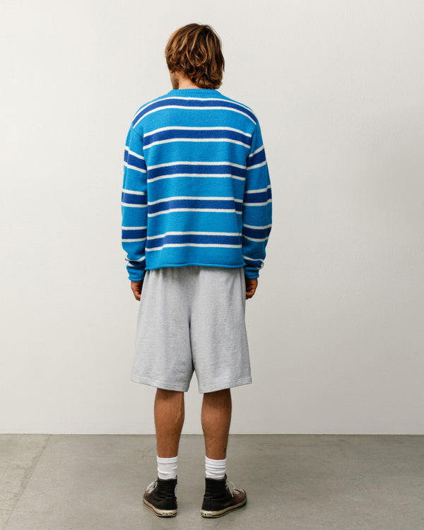 Stüssy STRIPED WOOL SWEATER Blue