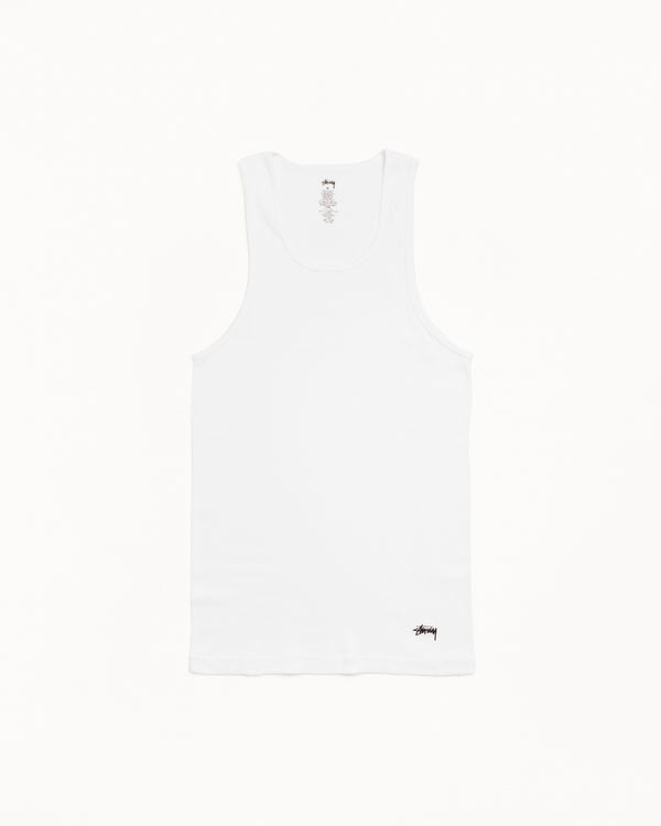 stüssy TANK UNDERSHIRTS 3 PACK White