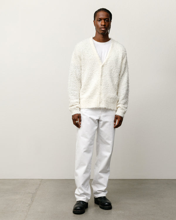 stüssy TEXTURED CARDIGAN Off White