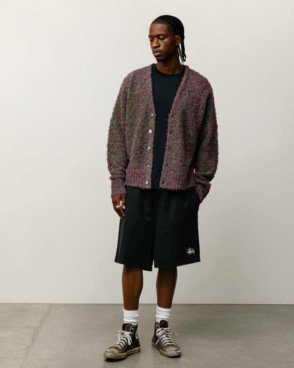 stüssy TEXTURED CARDIGAN Purple/Green