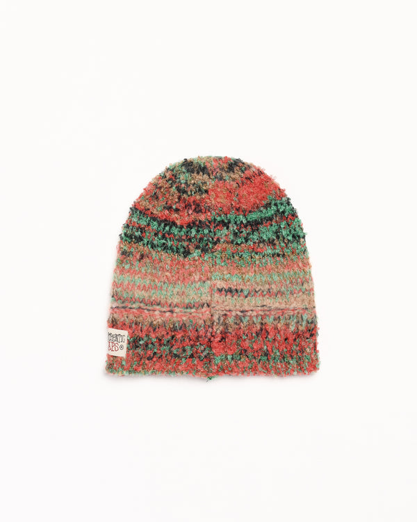 stüssy TEXTURED YARN SKULLCAP Green Multi