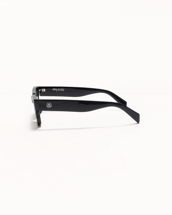 Stüssy VINCENT SUNGLASSES Black / Green Lens