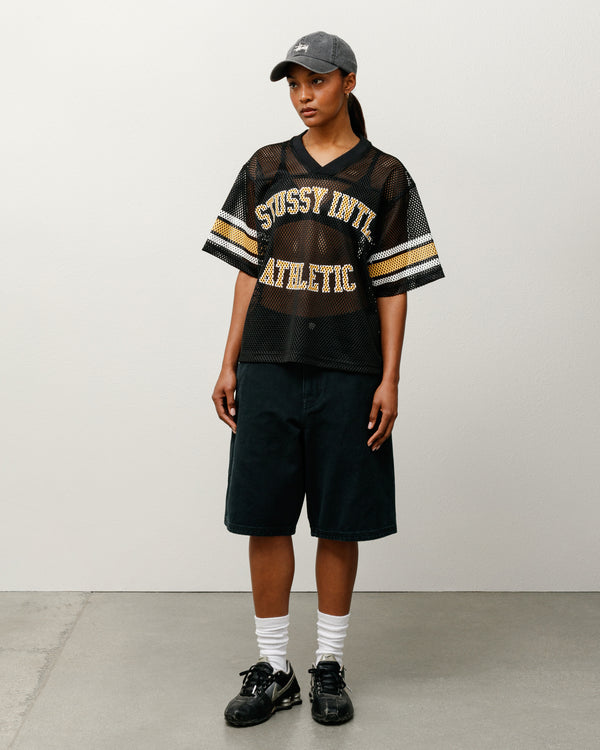 Stüssy WASHED CANVAS WORK SHORT Black