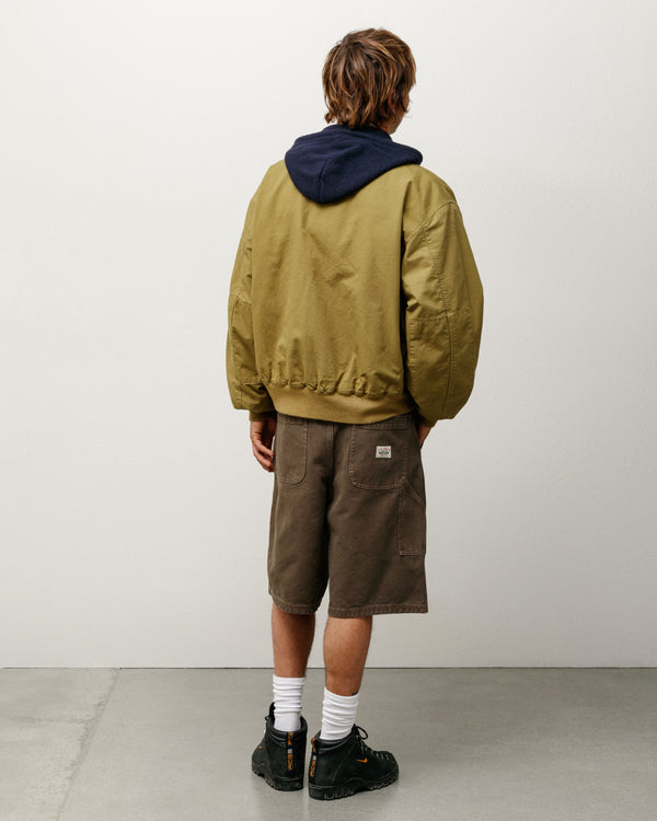 Stüssy WASHED CANVAS WORK SHORT Brown
