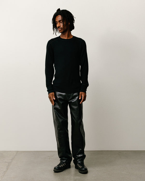 Stüssy WOOL LS THERMAL Black