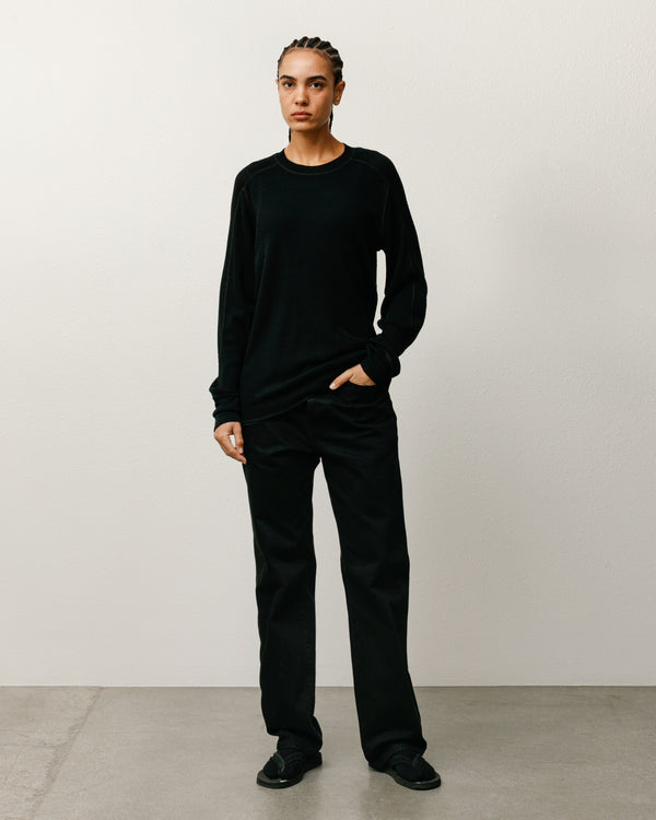 stüssy WOOL LS THERMAL Black