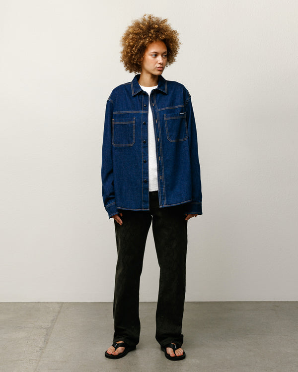 Stüssy WORK DENIM SHIRT Dark Denim