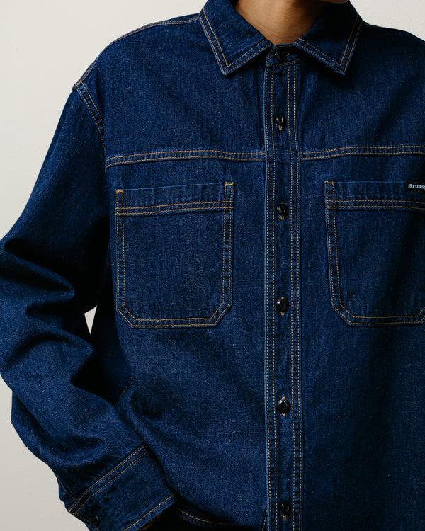 Stüssy WORK DENIM SHIRT Dark Denim