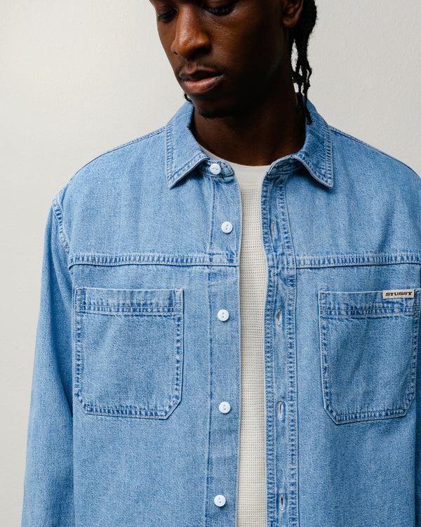 Stüssy WORK DENIM SHIRT Light Denim