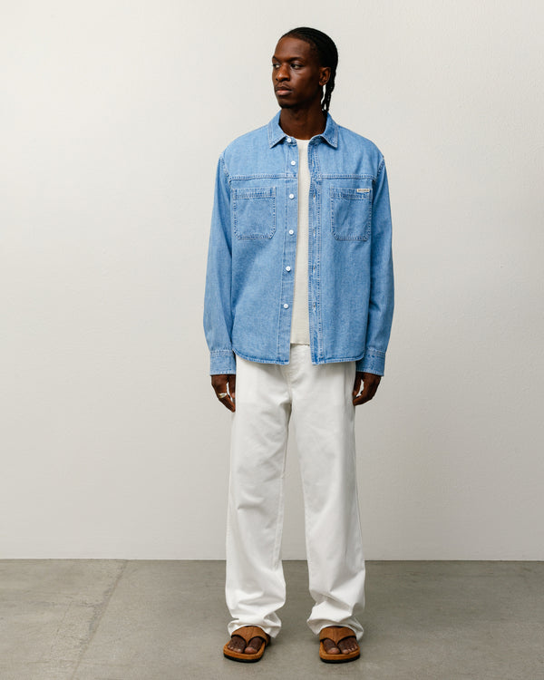 stüssy WORK DENIM SHIRT Light Denim