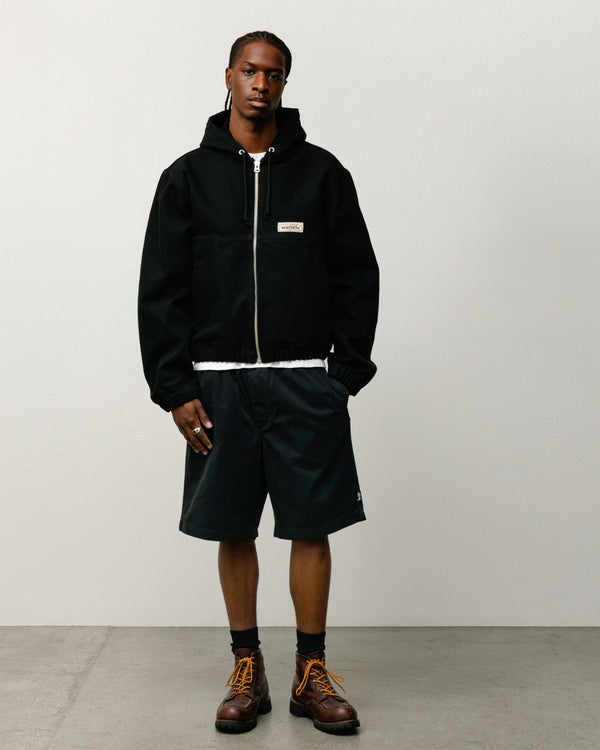 stüssy WORK JACKET UNLINED CANVAS Black