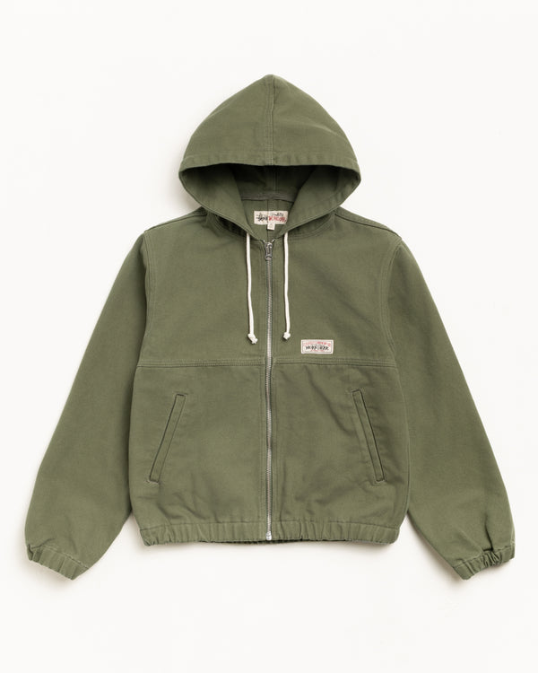 Stüssy WORK JACKET UNLINED CANVAS Olive