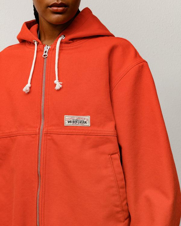 Stüssy WORK JACKET UNLINED CANVAS Red