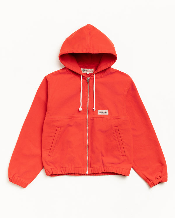 Stüssy WORK JACKET UNLINED CANVAS Red