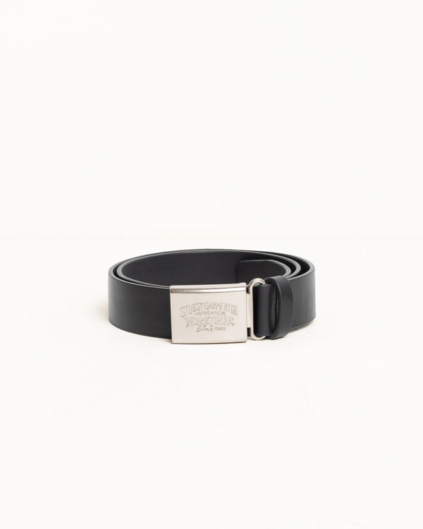 stüssy WORKGEAR BUCKLE BELT Black