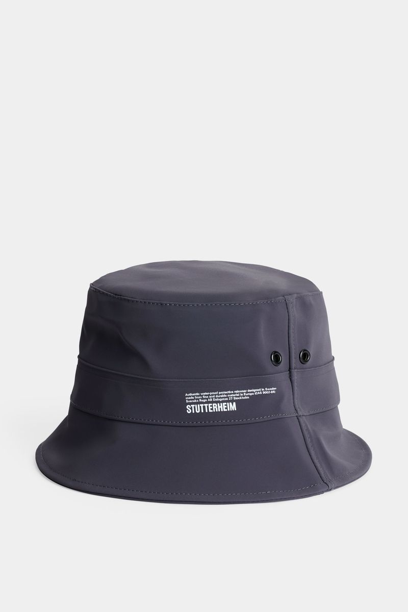 Stutterheim Beckholmen Matte Bucket Hat Mystic Blue