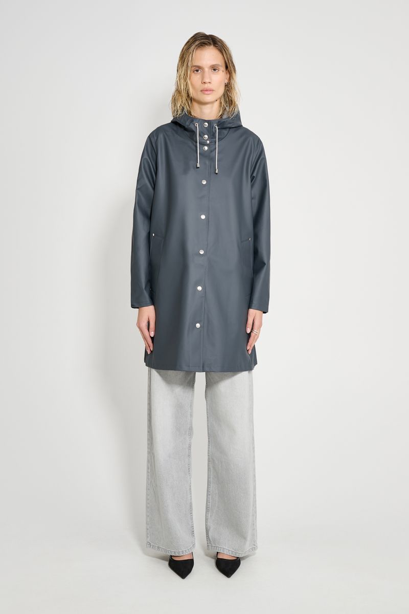 Stutterheim Mosebacke Lightweight Raincoat Charcoal
