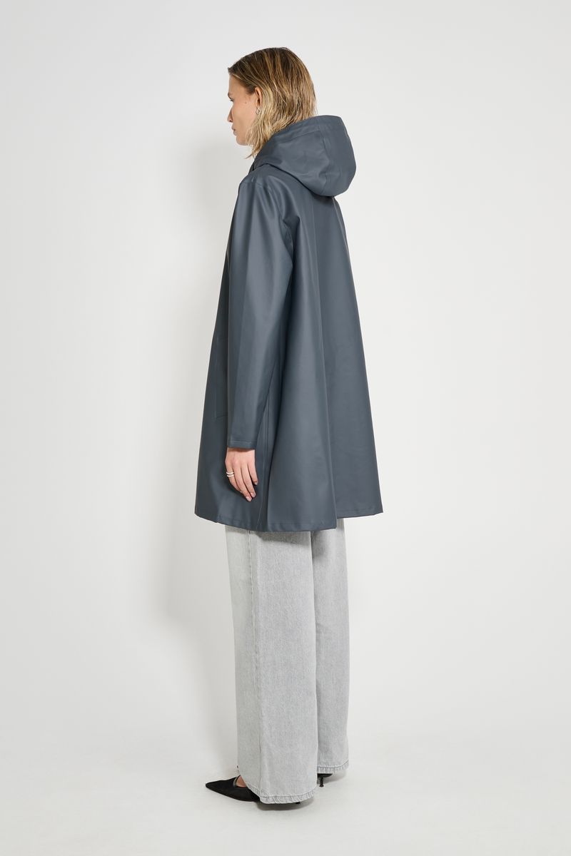 Stutterheim Mosebacke Lightweight Raincoat Charcoal