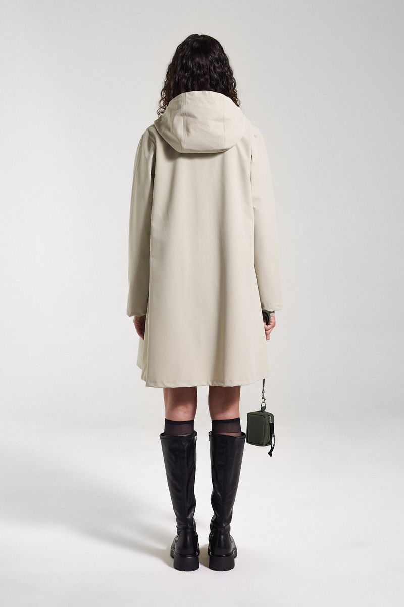 Stutterheim Mosebacke Lightweight Zip Matte Raincoat Pelican