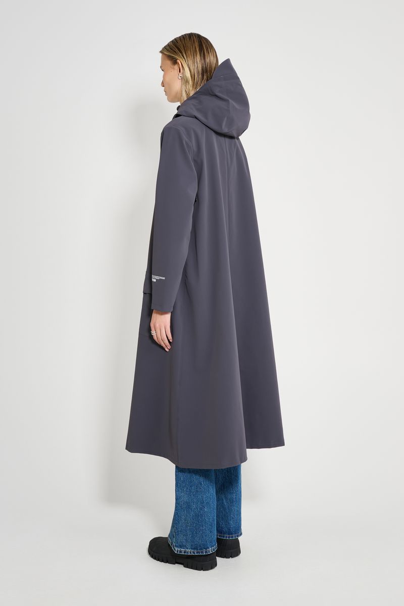 Stutterheim Mosebacke Long Patch Raincoat Mystic Blue