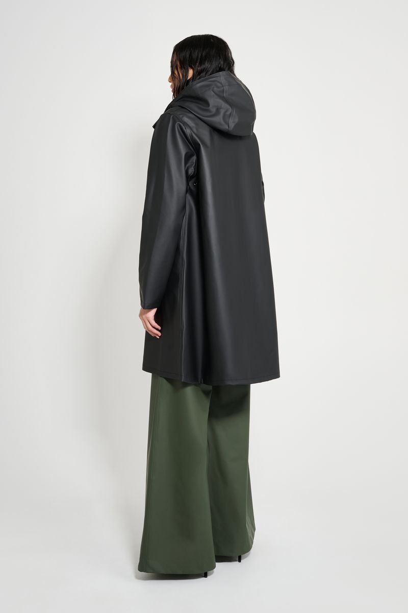 Stutterheim Mosebacke Original A-Line Raincoat Black