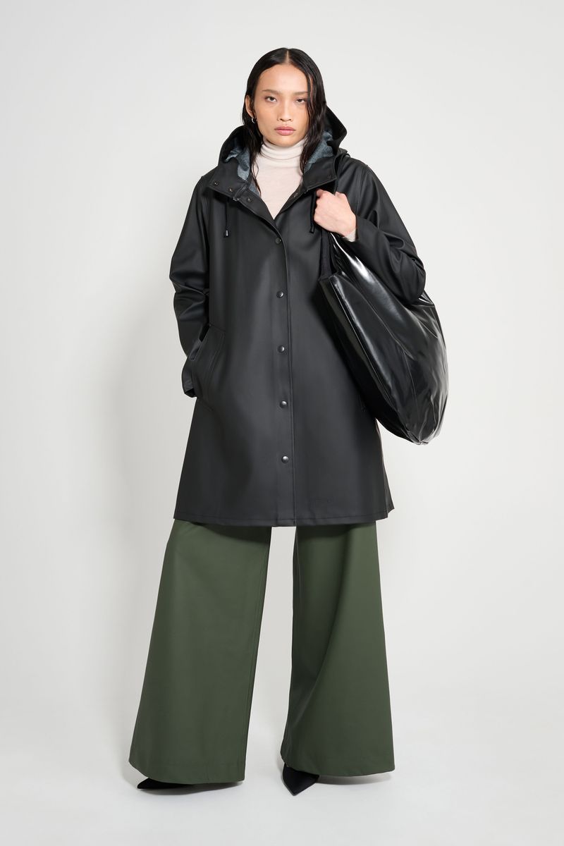 Stutterheim Mosebacke Original A-Line Raincoat Black