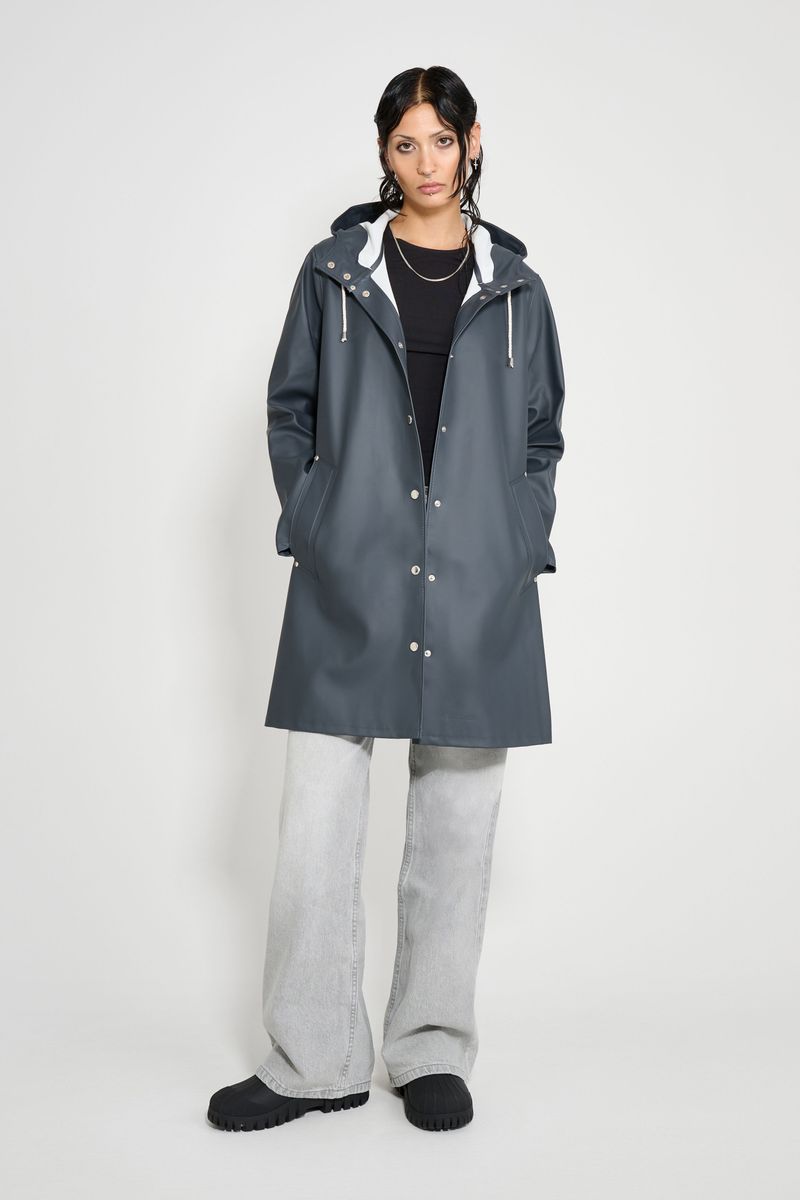Stutterheim Mosebacke Original A-Line Raincoat Charcoal