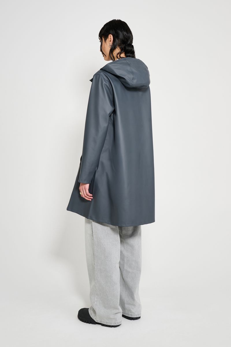 Stutterheim Mosebacke Original A-Line Raincoat Charcoal