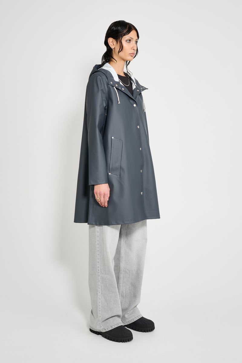 Stutterheim Mosebacke Original A-Line Raincoat Charcoal
