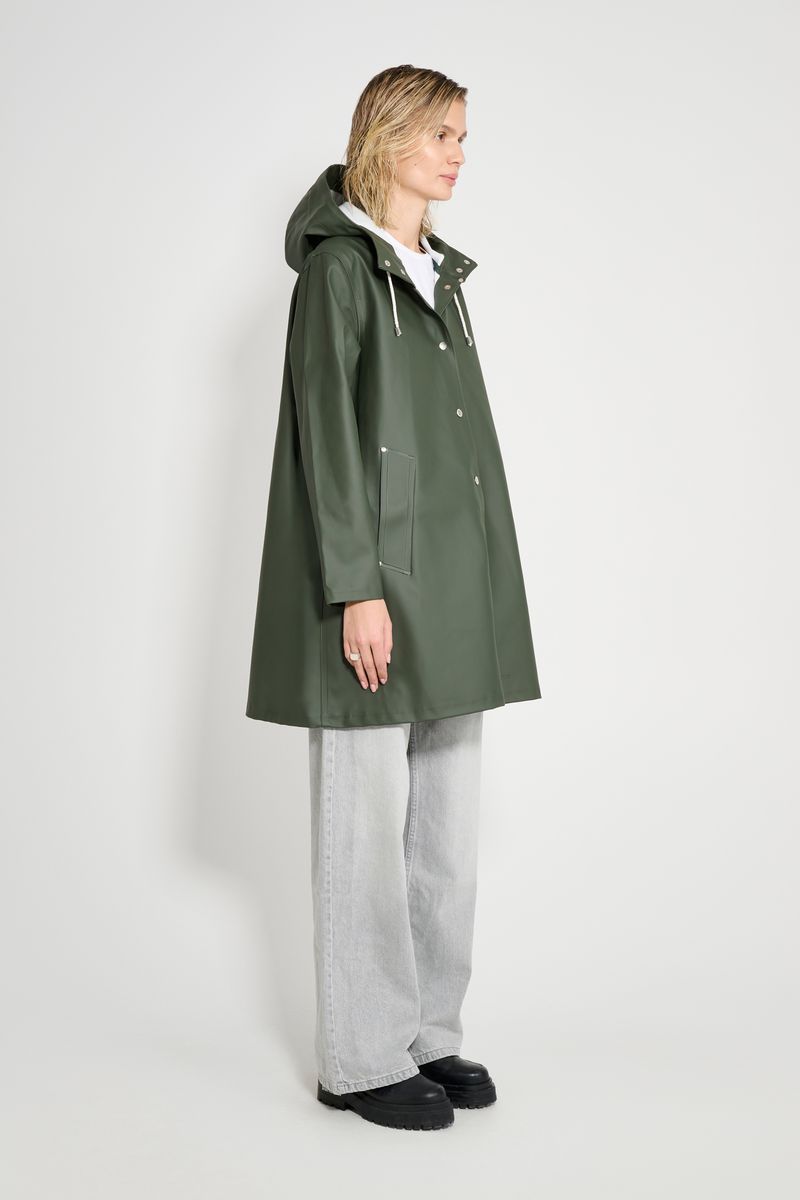 Stutterheim Mosebacke Original A-Line Raincoat Green